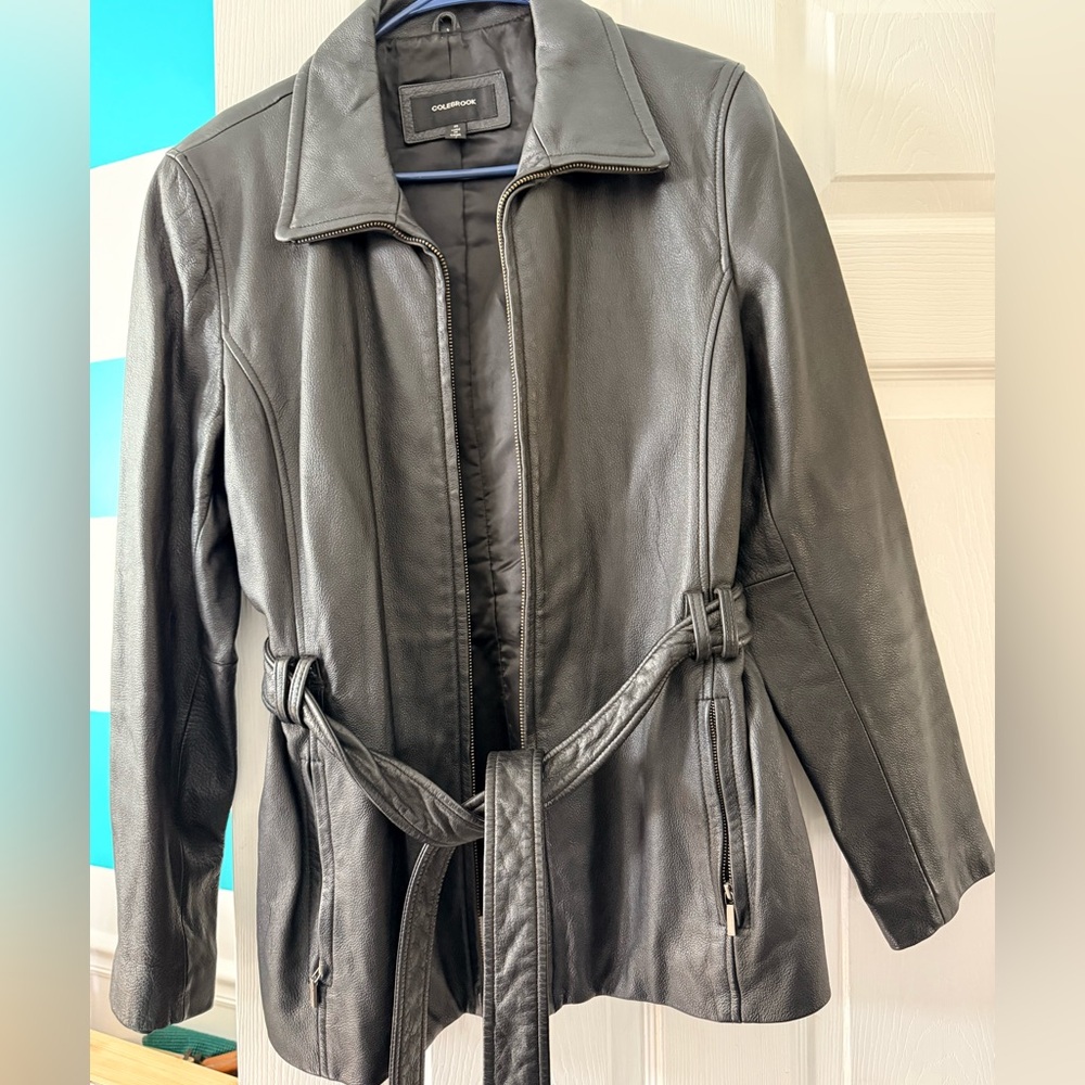 Black ColeBrook Leather Jacket